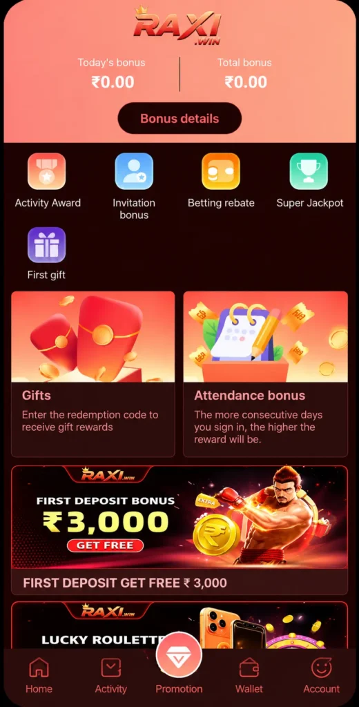 Raxi Win Promotion